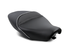 Sargent Motorcycle Seat on the Ducati Scrambler with a custom upholstery.